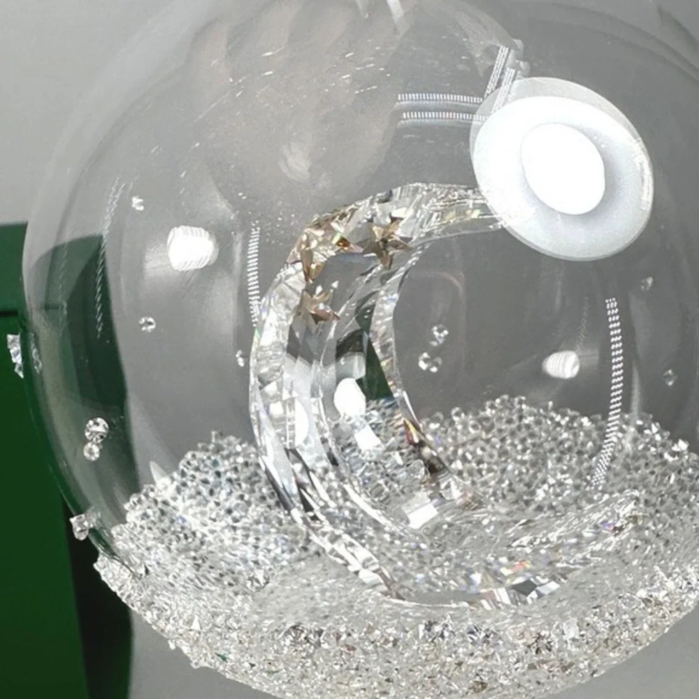 Swarovski Crystal Annual‎ Edition Ball Ornament Moon 2025 STUNNING